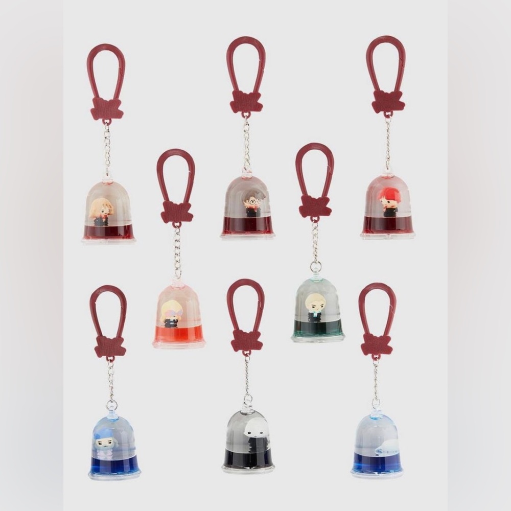 New! Harry Potter Wizarding World Tsunameez Key Chain Complete Set! Rare VHTF